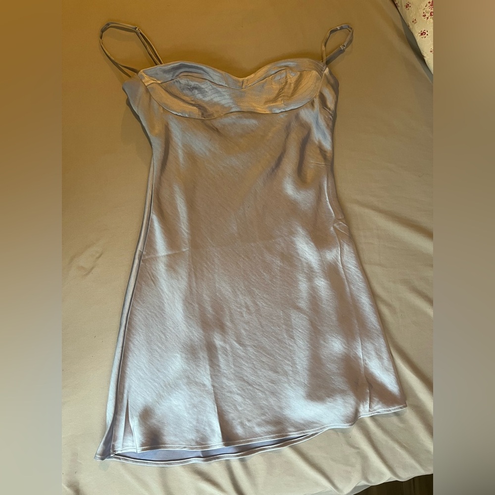 Oh Polly satin mini dress dress lavender